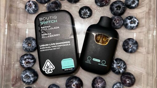 Discover BOUTIQ Switch Liquid Live Diamonds Disposable: a premium 2-gram vape offering potent flavor, smooth hits, and ultimate convenience.
